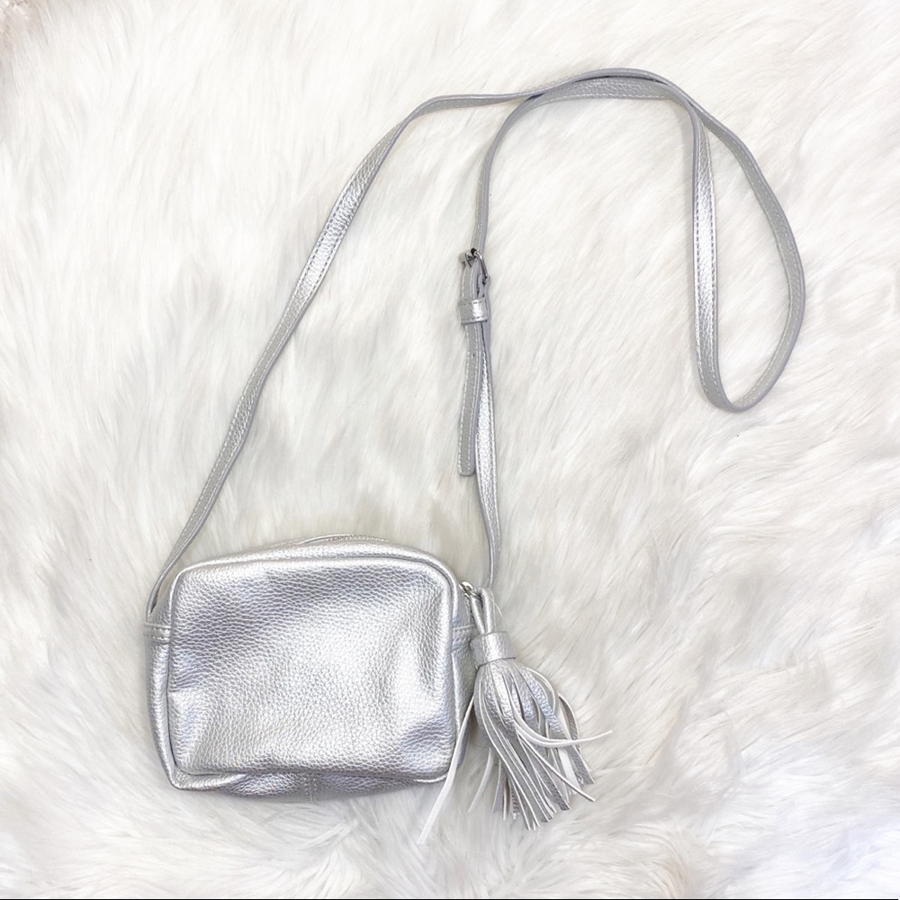 NWT Gap Silver Crossbody Purse